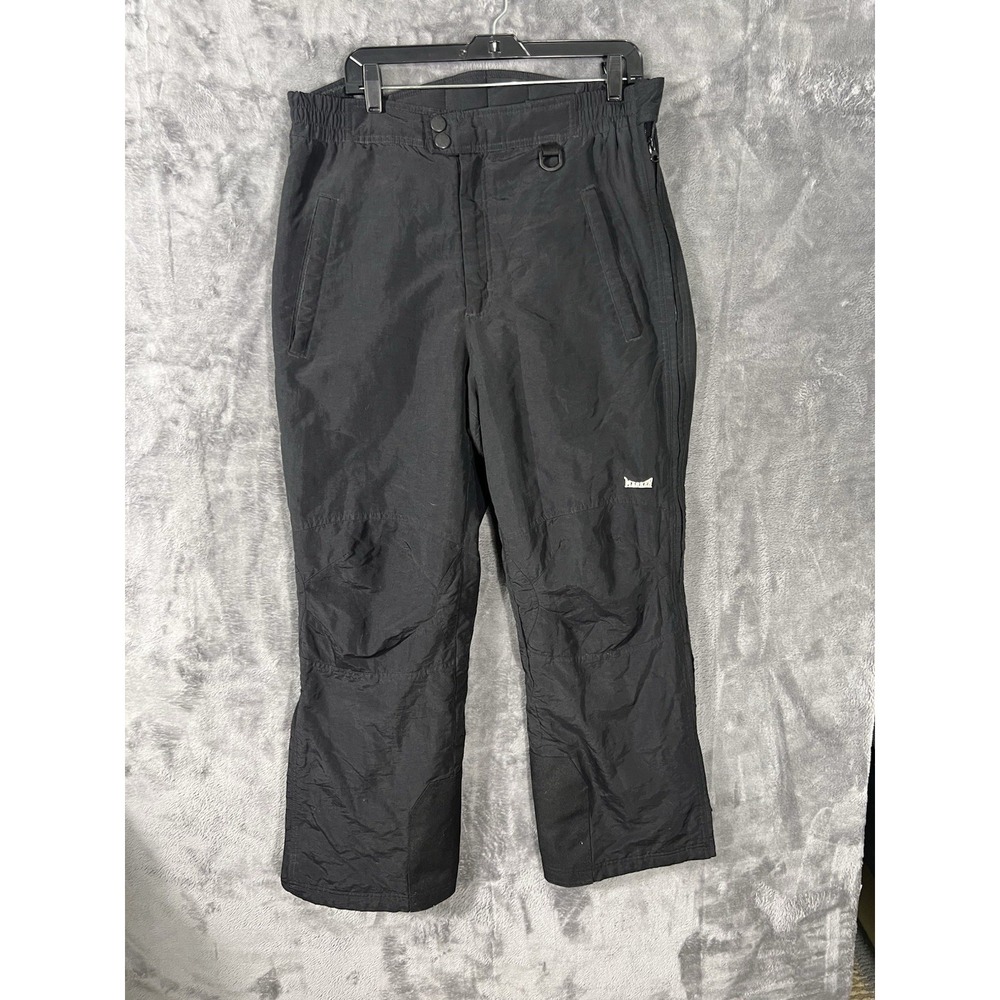 Marker Mens Black Insulated Ski Snow Pants Zipper Pockets D-Ring Outdoor Winter